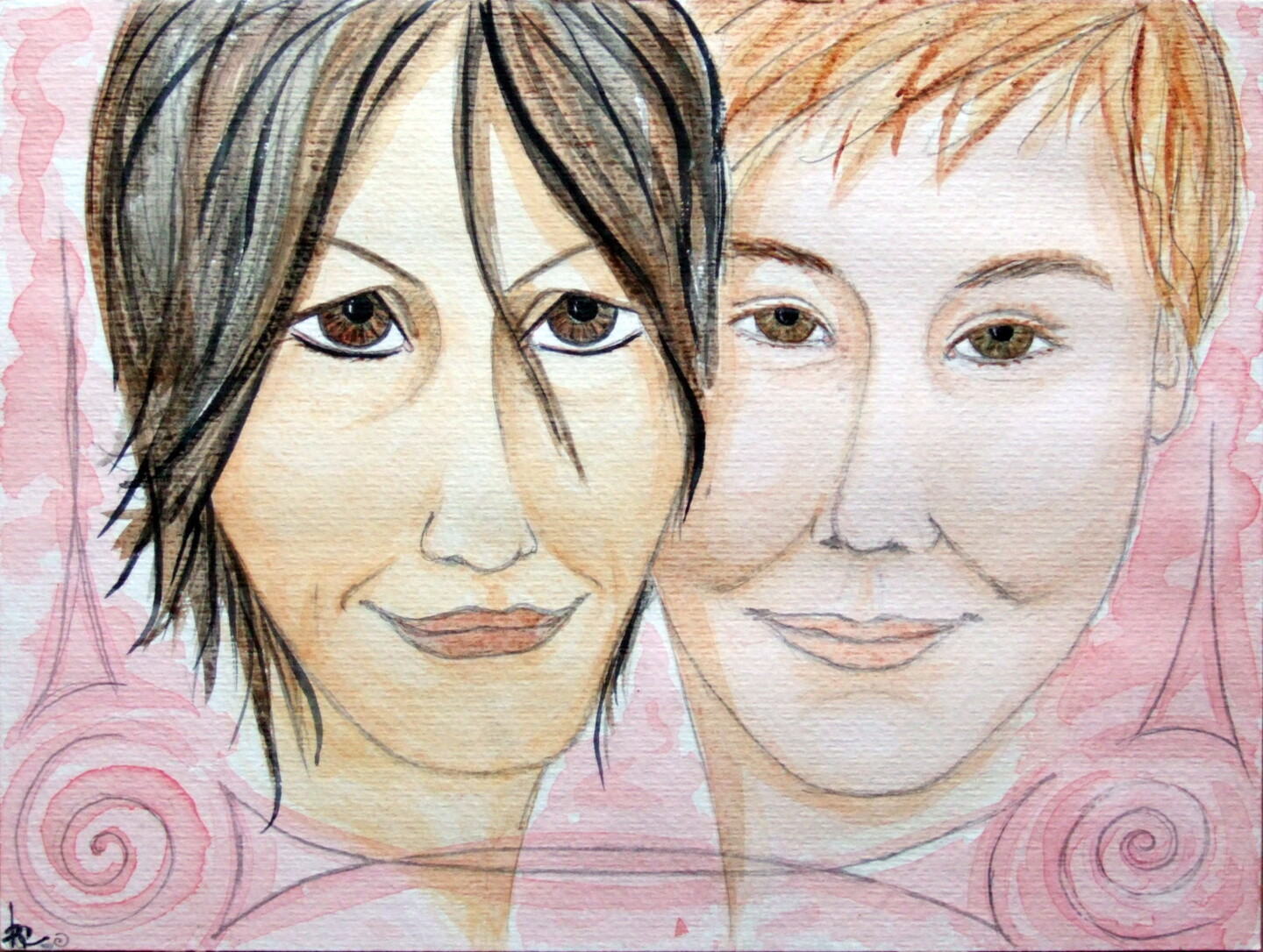 Karine Cathala (KA) - Portrait de Françoise et Pauline